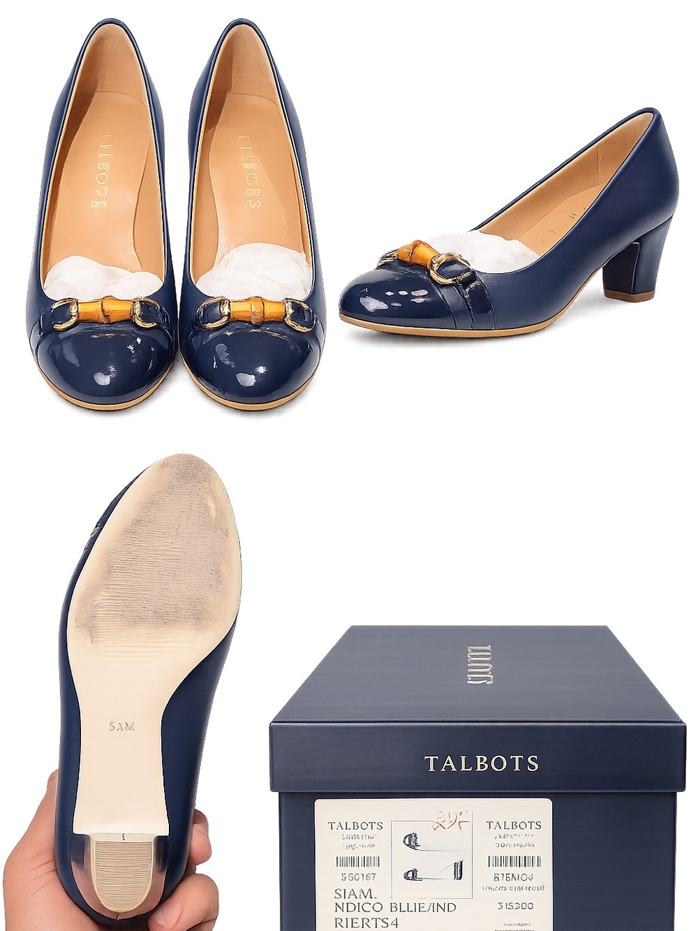 Talbots Rieko4 Navy Leather Pumps – Women’s Size 5.5M